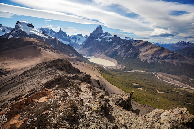 Paesaggi della Patagonia nel sud