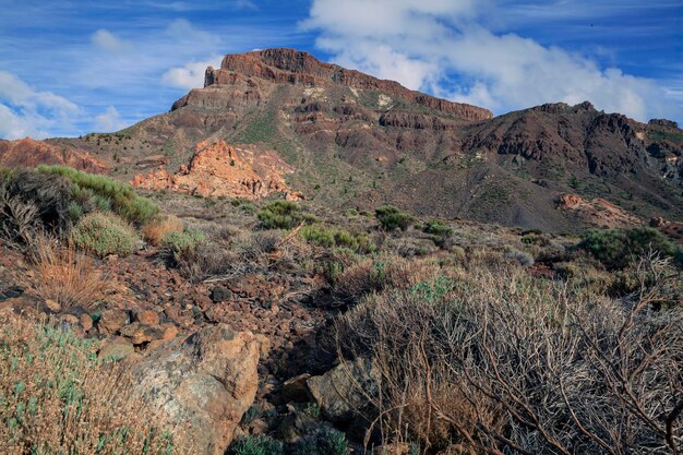 Paesaggi marziani vicino al vulcano Teide isola di Tenerife