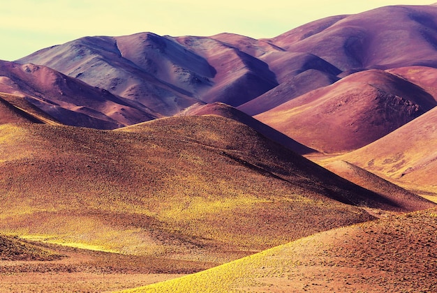 Paesaggi panoramici del nord dell'Argentina