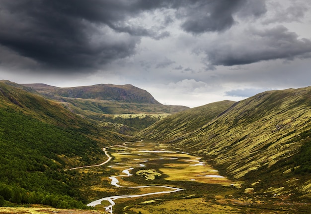 Paesaggi pittoreschi della Norvegia