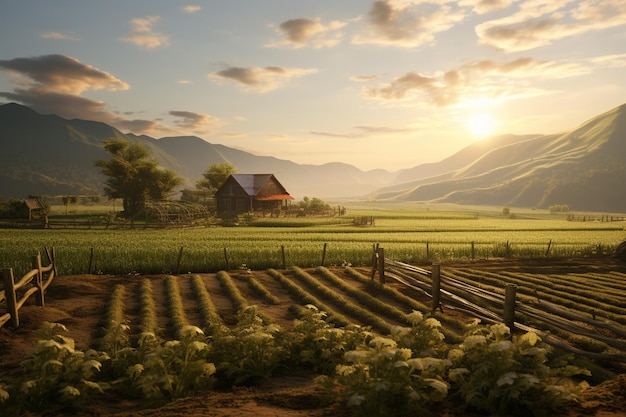 Paesaggi rurali e campi agricoli