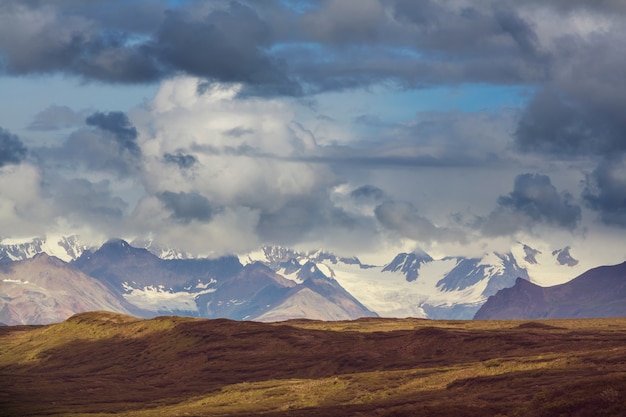 Paesaggi sull'autostrada Denali, Alaska.