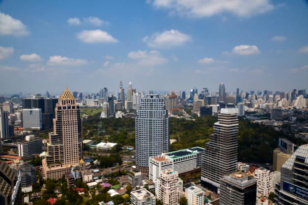 Paesaggi urbani vaghi a Bangkok, Tailandia