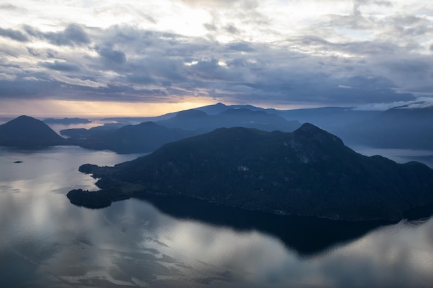 Paesaggio aereo canadese