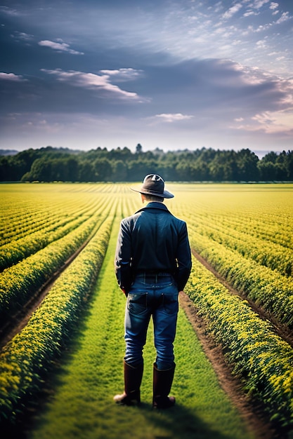 Paesaggio agricolo IA generativa