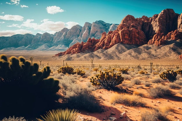 Paesaggio americano al Red Rock Canyon