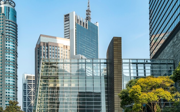 Paesaggio architettonico del distretto finanziario di Lujiazui, Shanghai