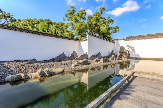 Paesaggio architettonico del giardino classico cinese