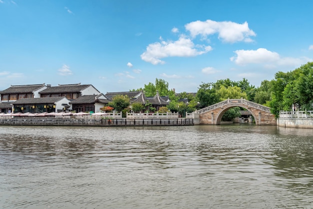 Paesaggio architettonico della città antica di Suzhou