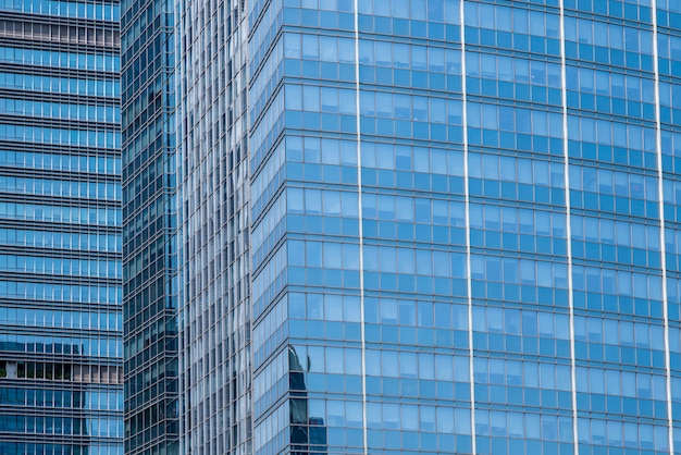 Paesaggio architettonico di edificio commerciale in centro città