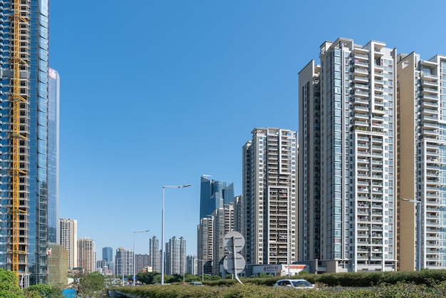 Paesaggio architettonico urbano moderno di Guangzhou