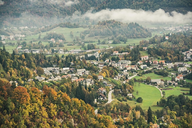 Paesaggio autunnale in Slovenia