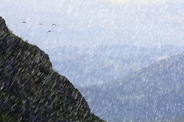 paesaggio autunnale natura gocce di pioggia tempo umido panorama all'aperto vista tempo autunnale