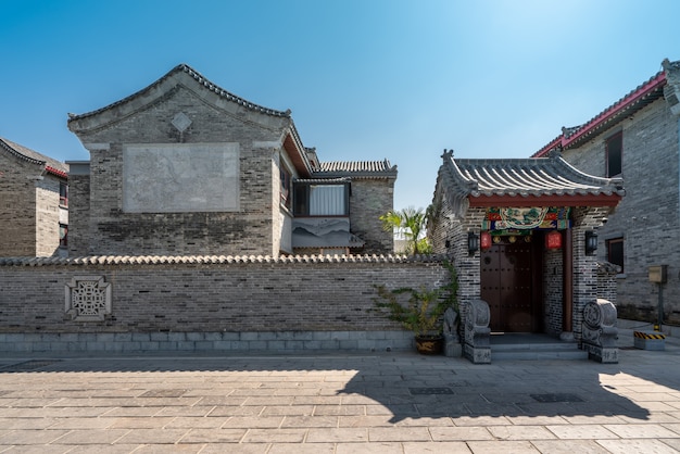 Paesaggio classico cinese di architettura del cortile