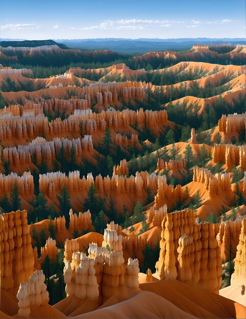 Paesaggio colorato del Bryce Canyon Park, Utah