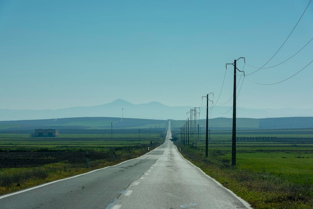 Paesaggio con strada di Sevilla, Spagna