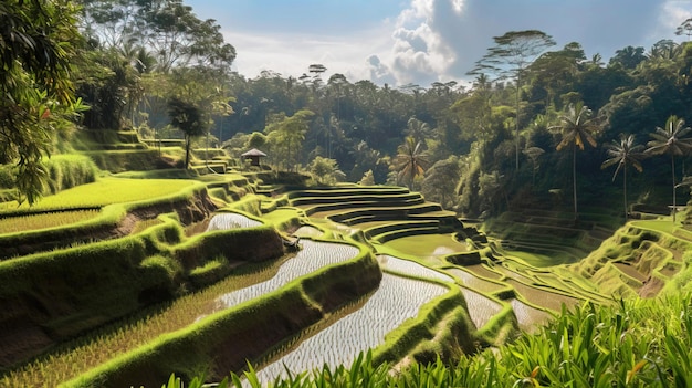 Paesaggio culturale di Bali Subak Irrigation Sy UNESCO Natural Trust Patrimonio ecologico di