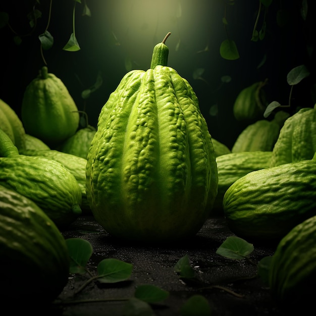 Paesaggio d'arte digitale di Chayote