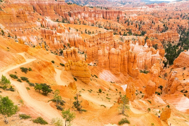 Paesaggio del Bryce Canyon dalla cima della montagna, Parco Nazionale, Utah, USA