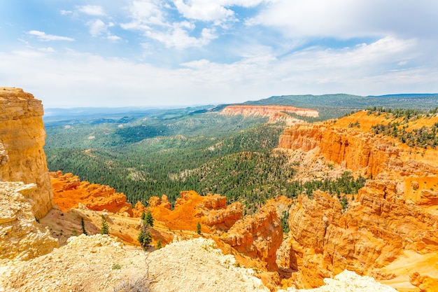 Paesaggio del Bryce Canyon dalla cima della montagna