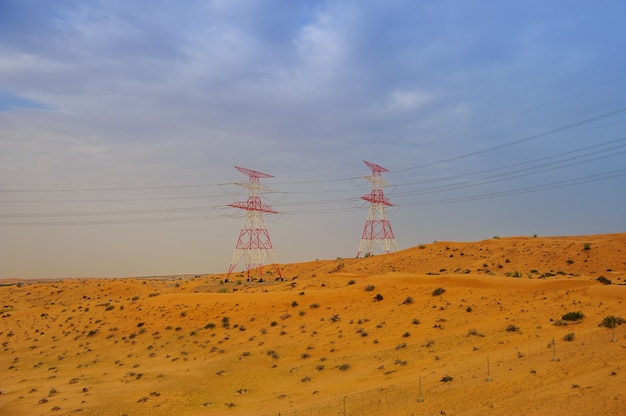 Paesaggio del deserto - duna di sabbia - sfondo della natura