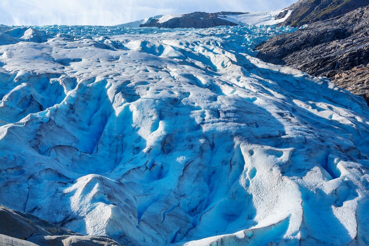 Paesaggio del ghiacciaio Svartisen in Norvegia