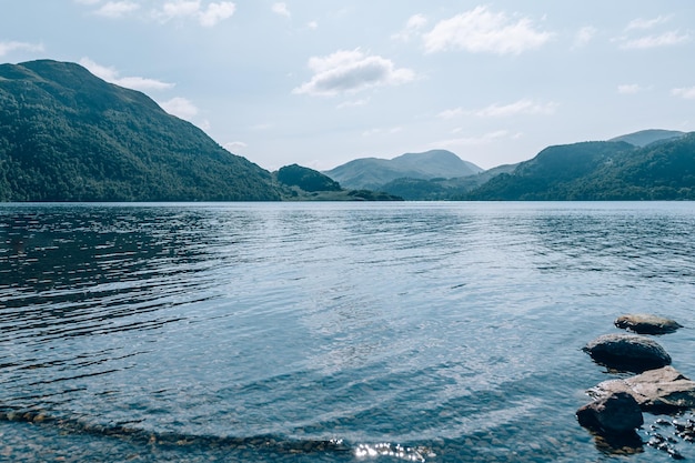 Paesaggio del lago Ullswater Regno Unito