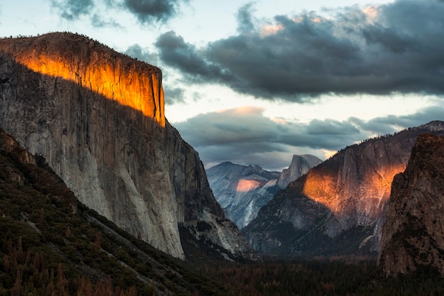 Paesaggio del Parco Nazionale di Yosemite