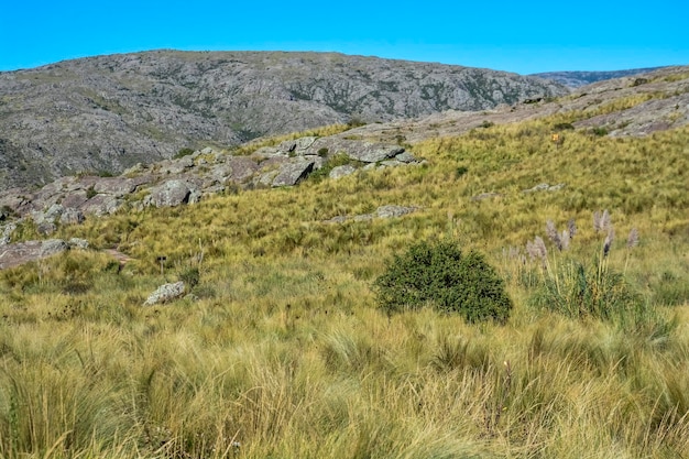 Paesaggio del Parco Nazionale Quebrada del Condorito Provincia di Cordoba Argentina