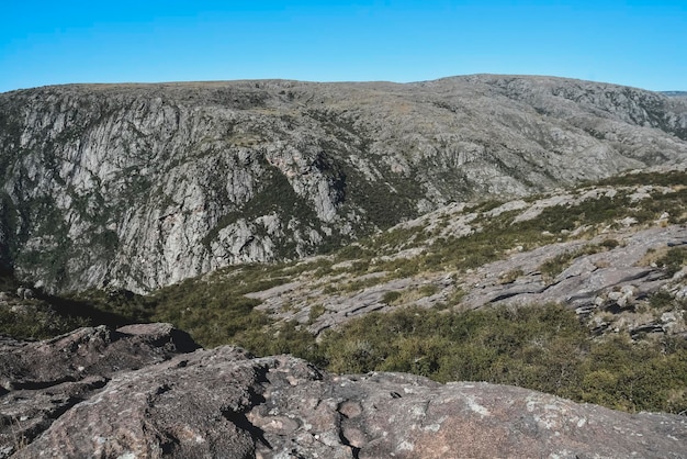 Paesaggio del Parco Nazionale Quebrada del Condoritoprovincia di Cordoba Argentina