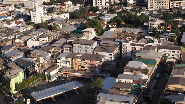 Paesaggio della città moderna a Bangkok in Thailandia