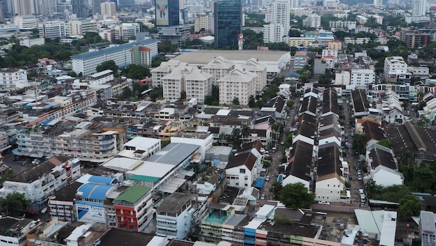 Paesaggio della città moderna a Bangkok in Thailandia