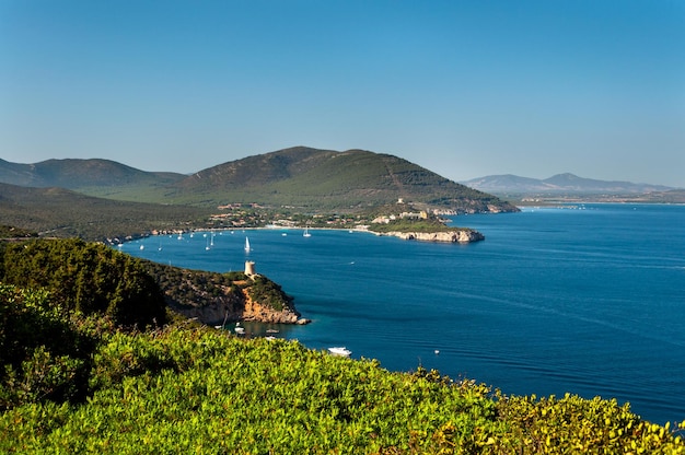 Paesaggio della costa della Sardegna