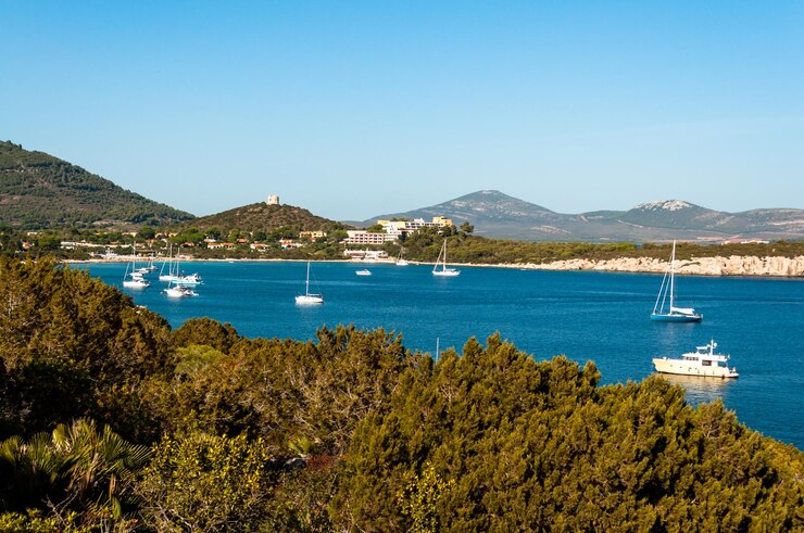 Paesaggio della costa della Sardegna
