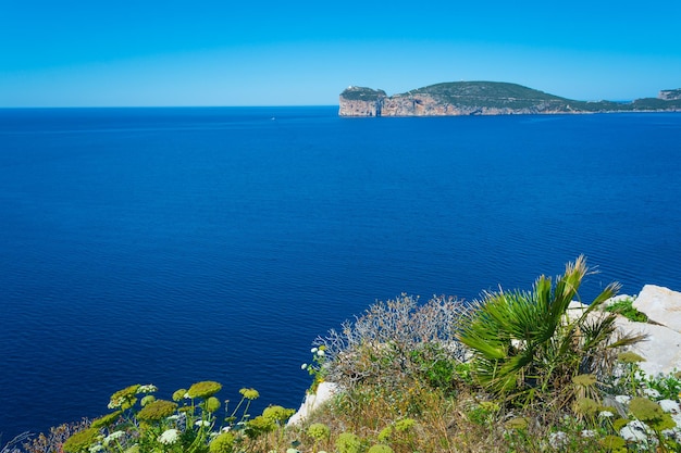 Paesaggio della costa di Capo Caccia in Sardegna