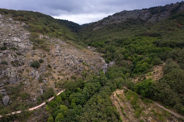 Paesaggio della Garganta Bonal Extremadura Spagna