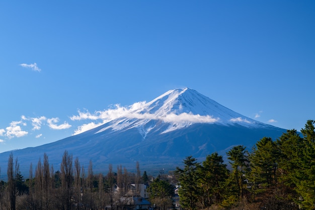 Paesaggio della montagna di Fuji, Yamanashi, Giappone