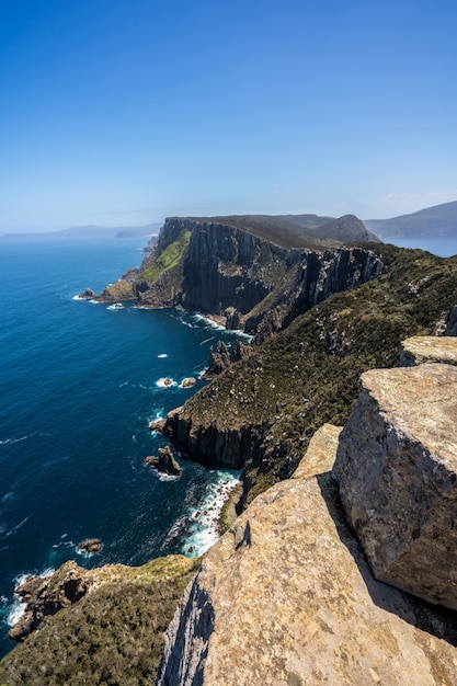 Paesaggio della penisola di Tasman, Tasmania, Australia