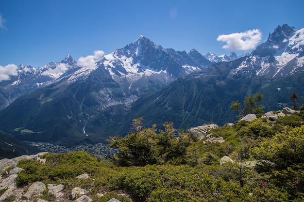 Paesaggio delle alpi francesi