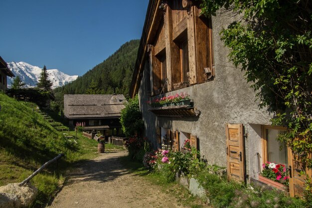 Paesaggio delle alpi francesi