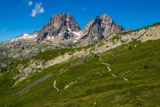 Paesaggio delle alpi francesi