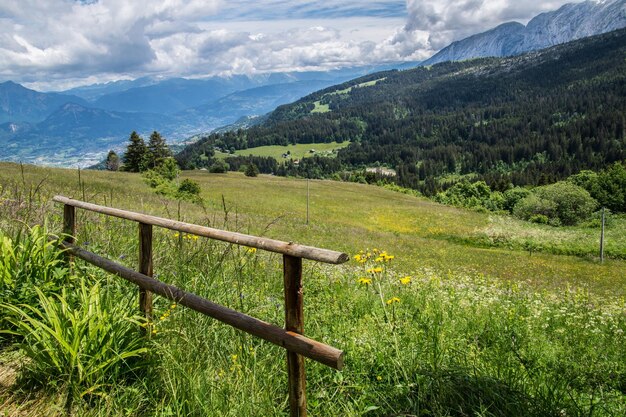 Paesaggio delle alpi francesi