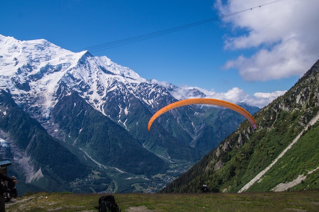 Paesaggio delle alpi francesi