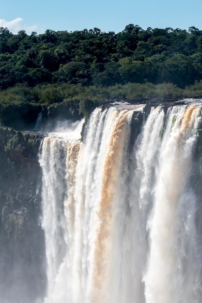 Paesaggio delle cascate di Iguazu