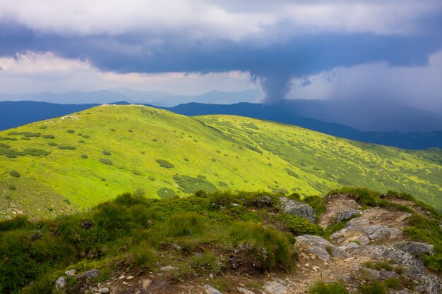 Paesaggio delle montagne