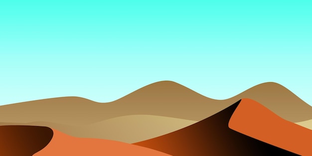 Paesaggio desertico minimalista colorato