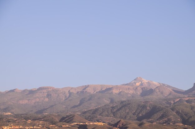 Paesaggio desertico nel Parco Nazionale del Volcan Teide