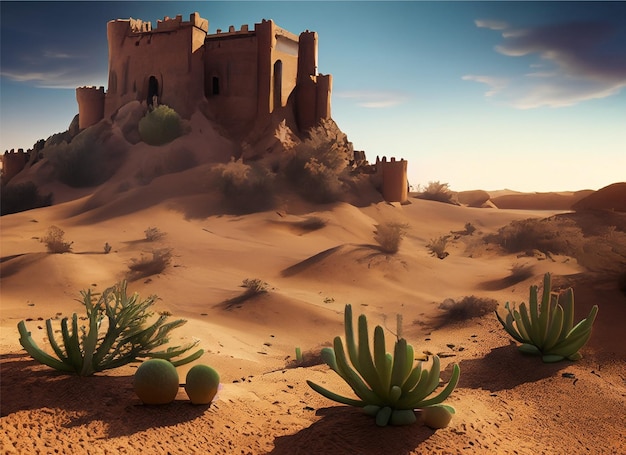 paesaggio desertico realistico