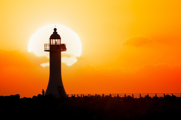 Paesaggio di alba al porto di Sacheon in gangneung Corea del sud?