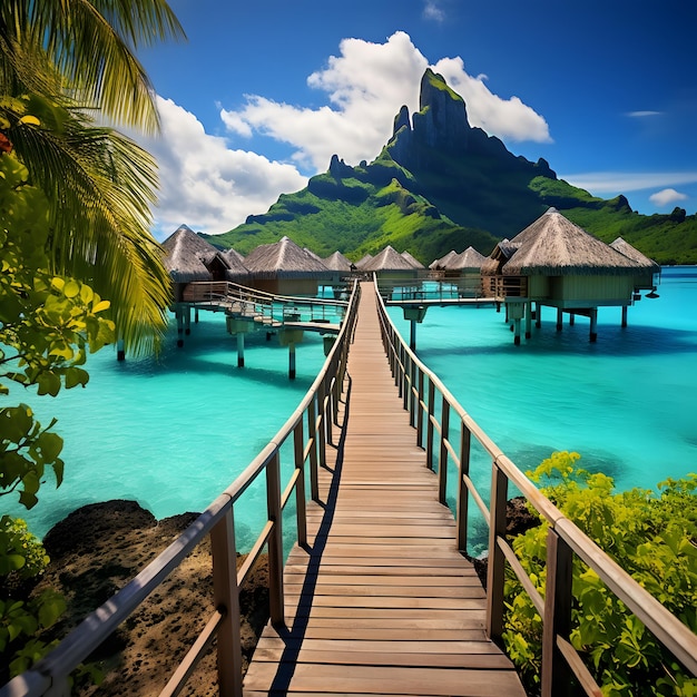 Paesaggio di bora bora